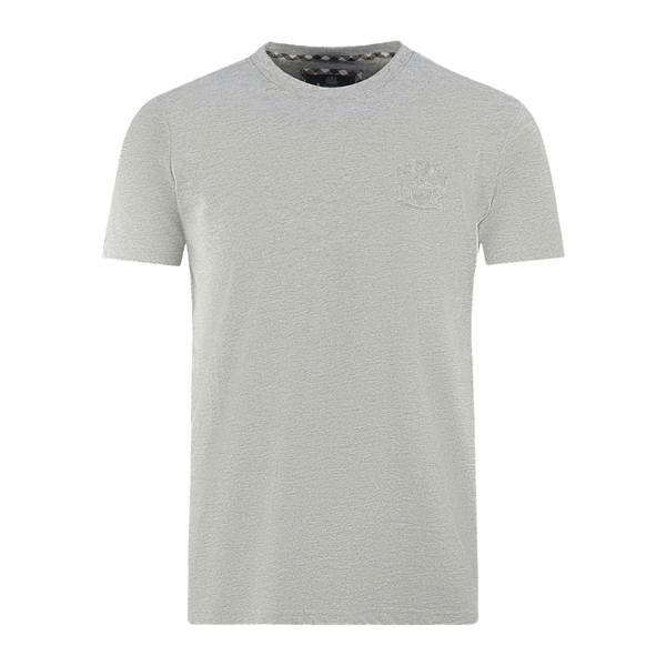 Aquascutum Mens London Aldis Tonal Logo T-Shirt - Grey - 