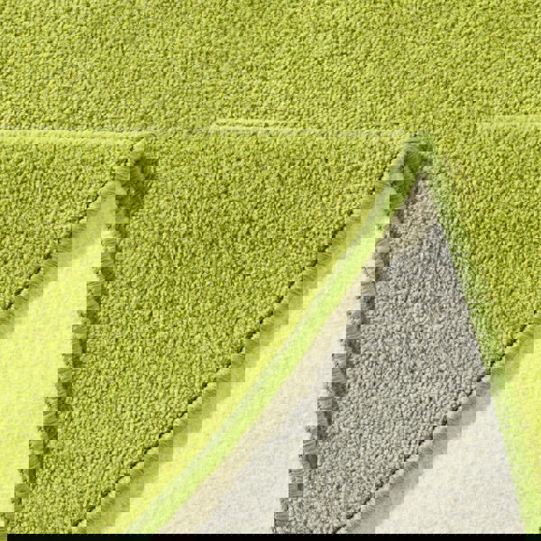 Modern Plain Green Rug – Soft Short Pile