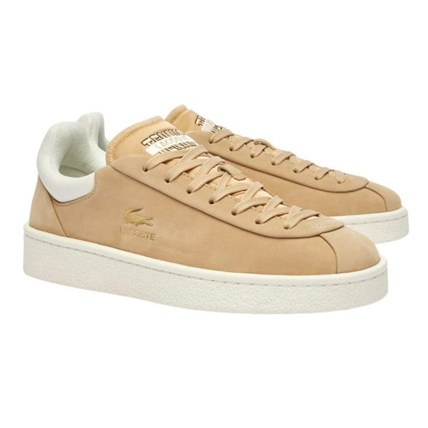 Lacoste Womens Baseshot Premium Suede Trainers - Brown