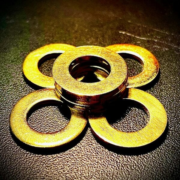 Fixaball Metric Washers Brass Flat Form A DIN125A M2.5 - M16