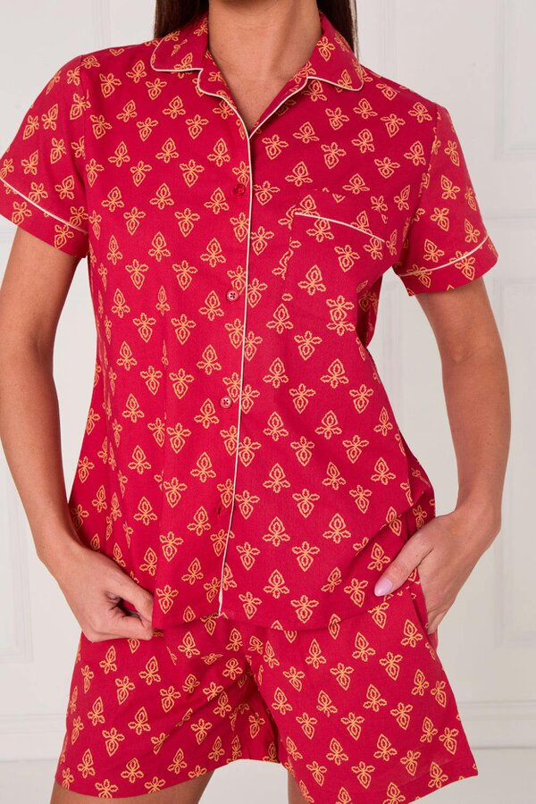 Cotton Printed PJ Set With Shorts — Comfortable, Stylish & Breathable
