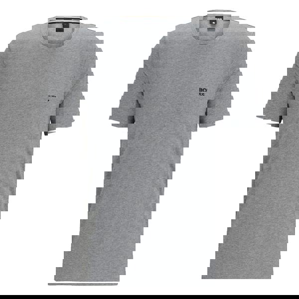 Boss Mens Mix&Match Embroidered Logo Stretch T-Shirt - Grey - 