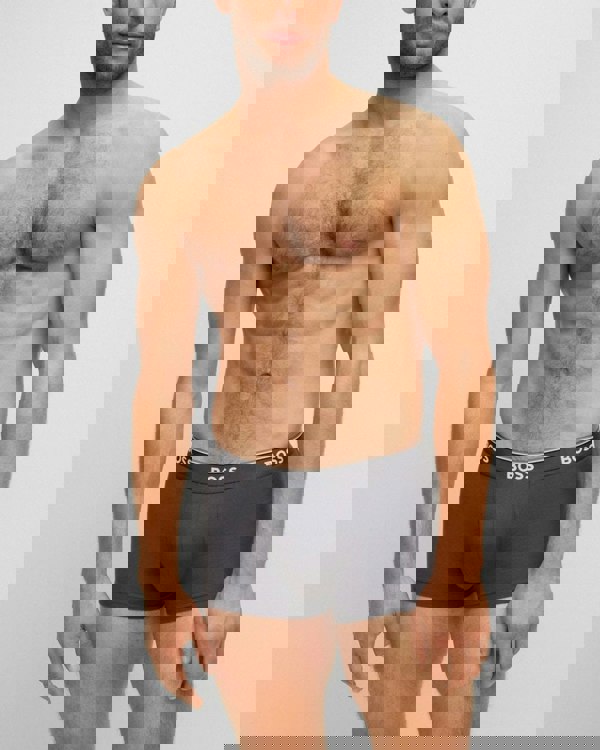 BOSS Orange 3 Pack Mens Power Trunks NOS - Blue/Navy/Grey 487