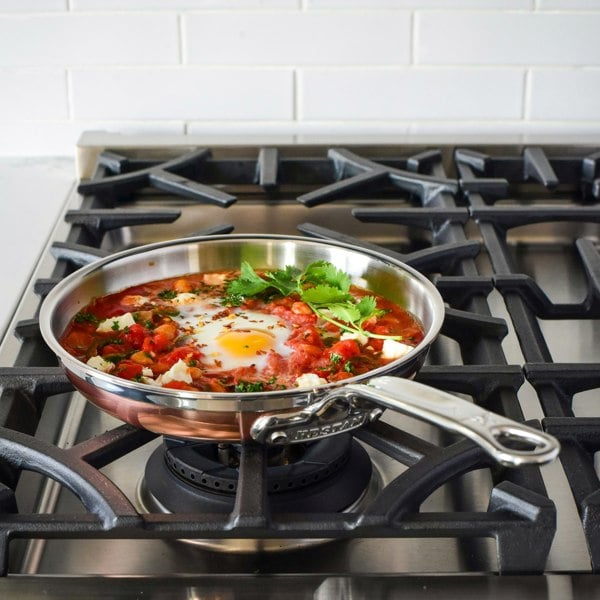 Hestan CopperBond Induction Copper Skillet & Saucepans & Lids Set: 7 Piece