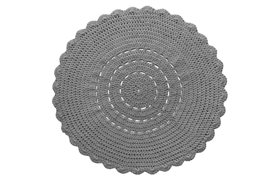 Doily rug GREY - Zuri House