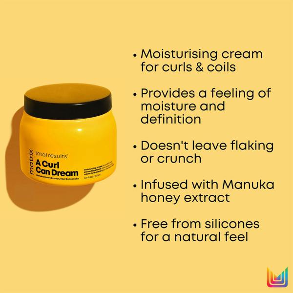 Matrix Total Results A Curl Can Dream Manuka Honey Infused Moisturizing Cream for Curly and Coily Hair 500ml - Additional 2