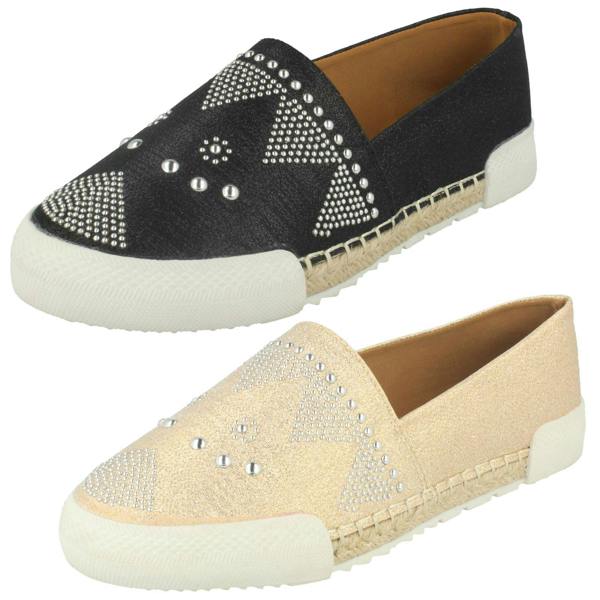 Savannah Ladies Savannah Rope Edge Espadrilles