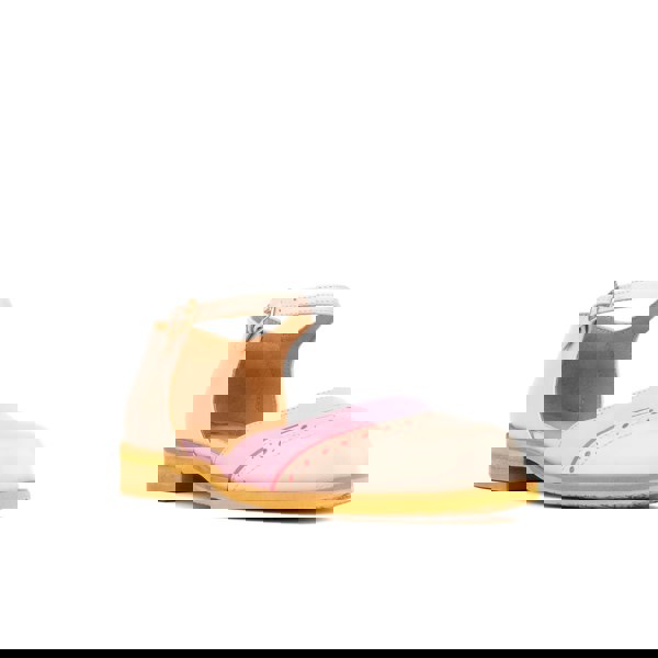 Embassy London Gigot - Pink & Pastel - Women's round toe and closed heel sandal in pastel leather