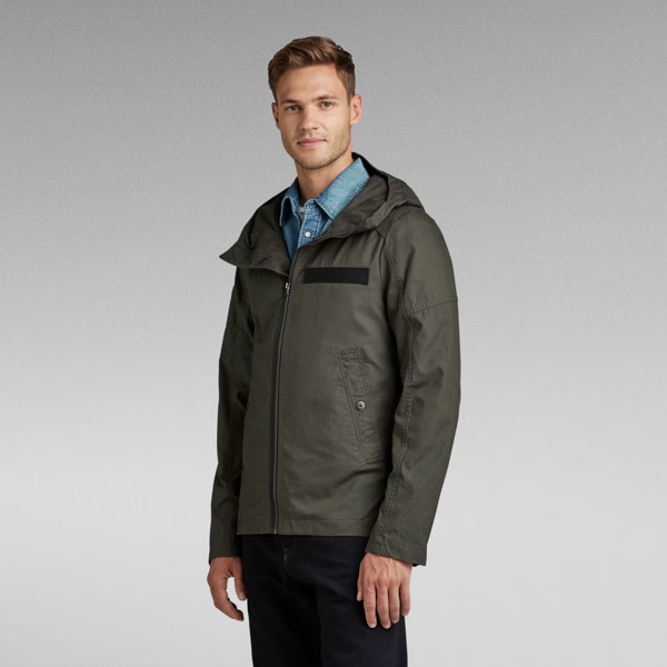 G-Star Raw Batt DC Hooded Overshirt Jacket - Green