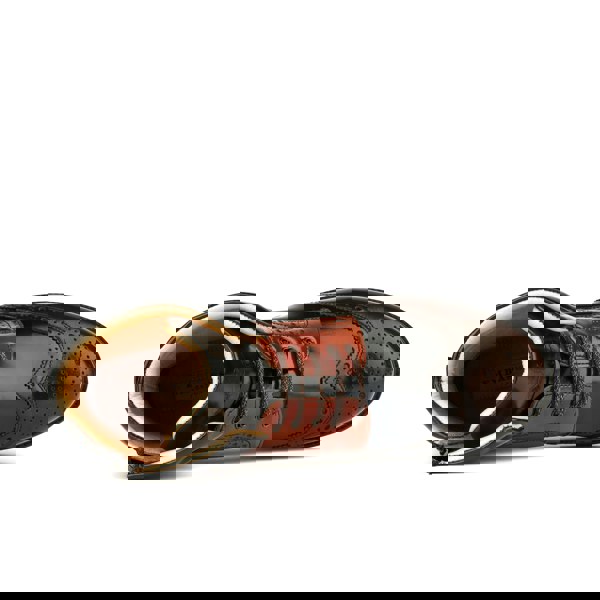 Embassy London Wanderer - Black Brown - Men's chunky combat style boot in black and brown leather