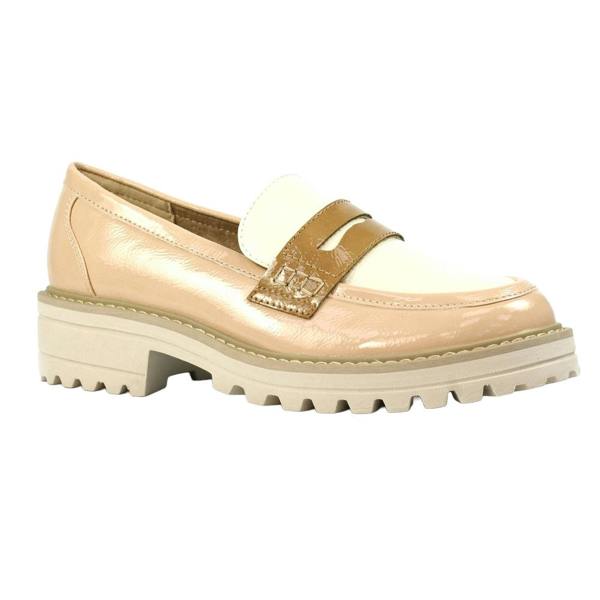 Lunar Womens/Ladies Esme Loafers - Nude - 