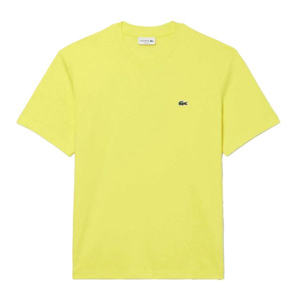 Lacoste Mens Cotton T-Shirt - Yellow - 