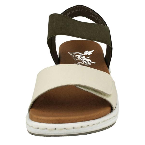 Rieker Ladies Rieker Wedge Heeled Strappy Sandals 64300