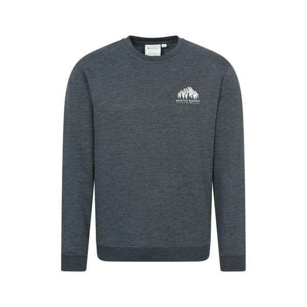 Mountain Warehouse Mens Adventure Graphic Sweatshirt - Charcoal