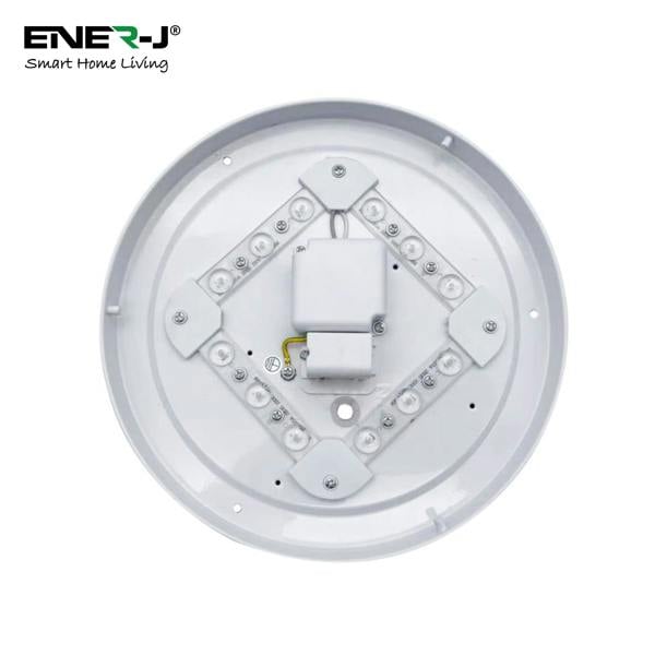 ENER-J 12W Ceiling Light With Microwave Sensor 960 Lumens CCT Changeable Warm White to Cool White, 250*55mm IP44 With Quick Connector