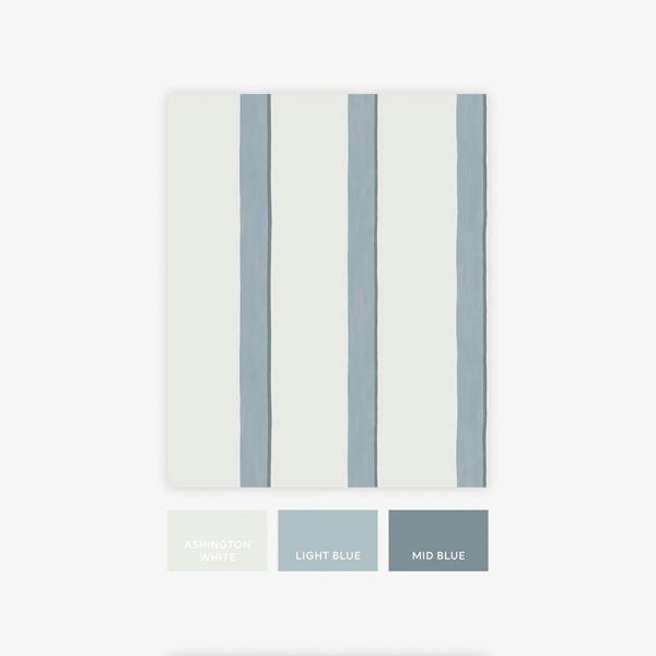Next Blue Painted Stripe Wallpaper