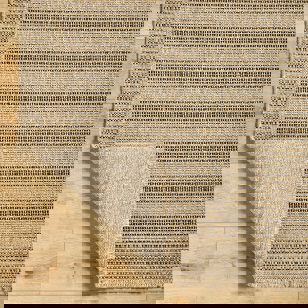 Livabliss Mirage-Cottage Tan Black Fringe In- & Outdoor Jute-Look Rug