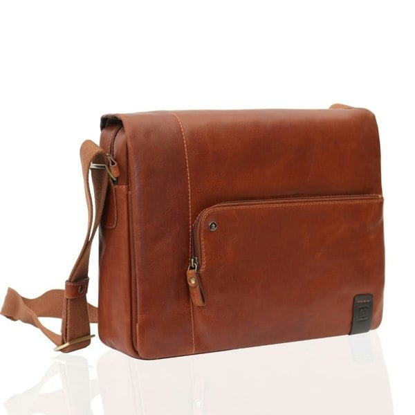 PRIMEHIDE Leather Messenger Bag - Tuscan