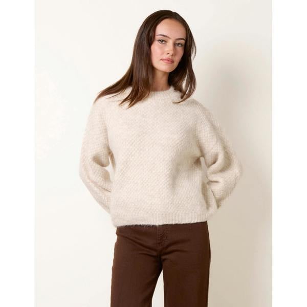 Blue Vanilla Textured Knit Jumper