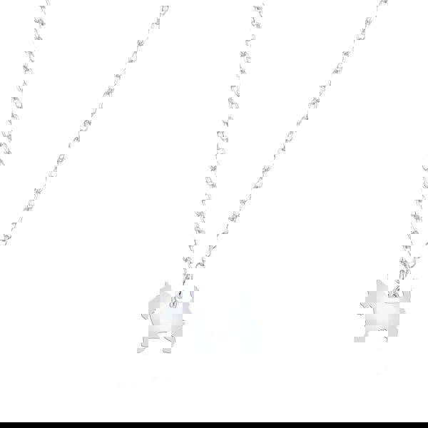 Scottish Terrier Silhouette Silver Necklace - Personalised - MYLEE London