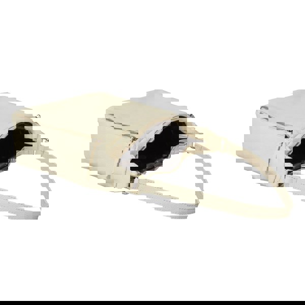 Assots London 'PAMELA' Camelish Off White Pebble Grain Real Leather Designer Shoulder Hobo Bag