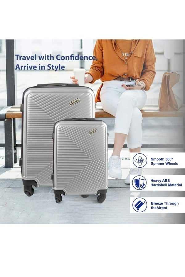 Groundlevel Infinity Hard Shell 3 Piece Luggage Set
