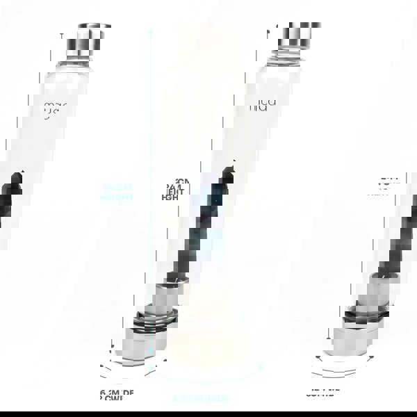 Myga Fluorite Crystal Glass Water Bottle