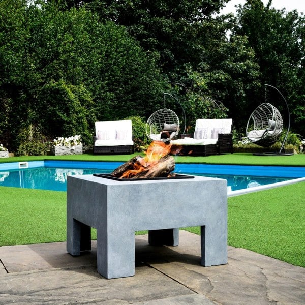 Ivyline Square Firebowl & Square Console