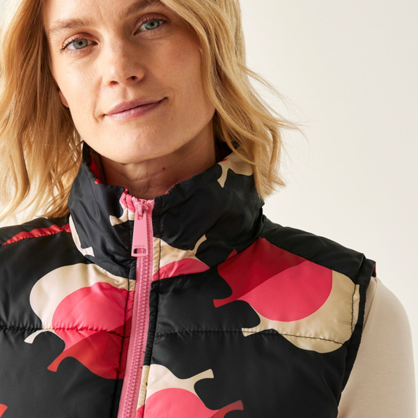 Regatta Women's Orla Kiely Elm Leaf Gilet - Shadow/Pink