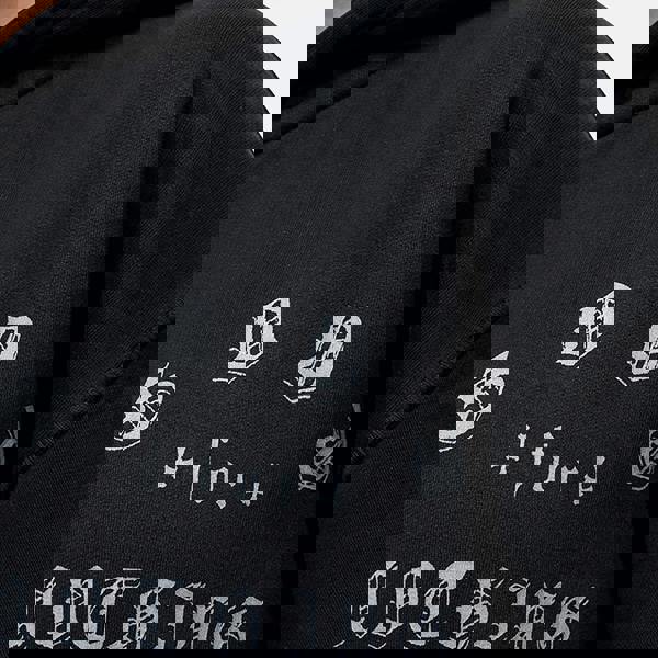 Good For Nothing Black Spray Effect Relaxed Zip Through Hoodie - Black Image 3