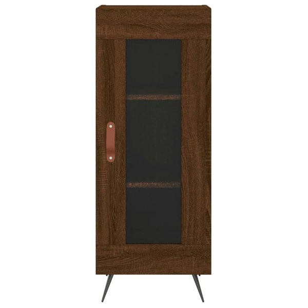 Berkfield Sideboard Brown Oak 34.5x34x90 cm Engineered Wood