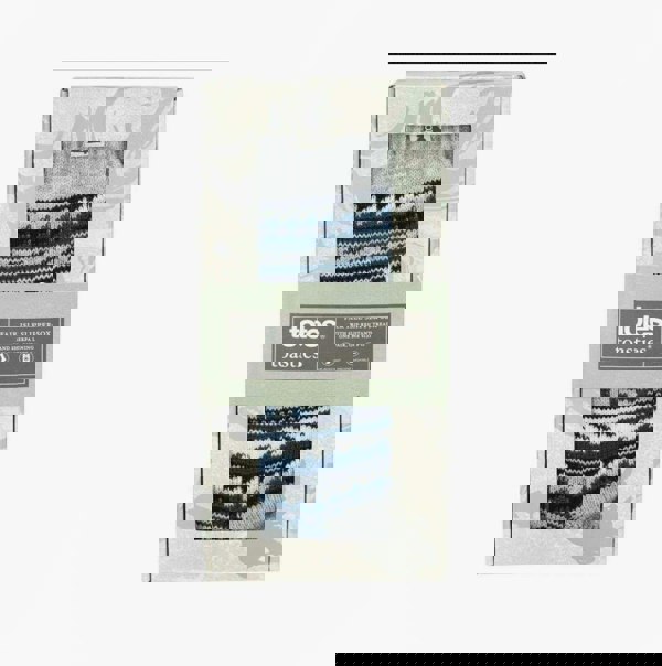 Totes Toasties SHERPA LINED FAIR ISLE Mens Slippers Socks Blue Fair isle