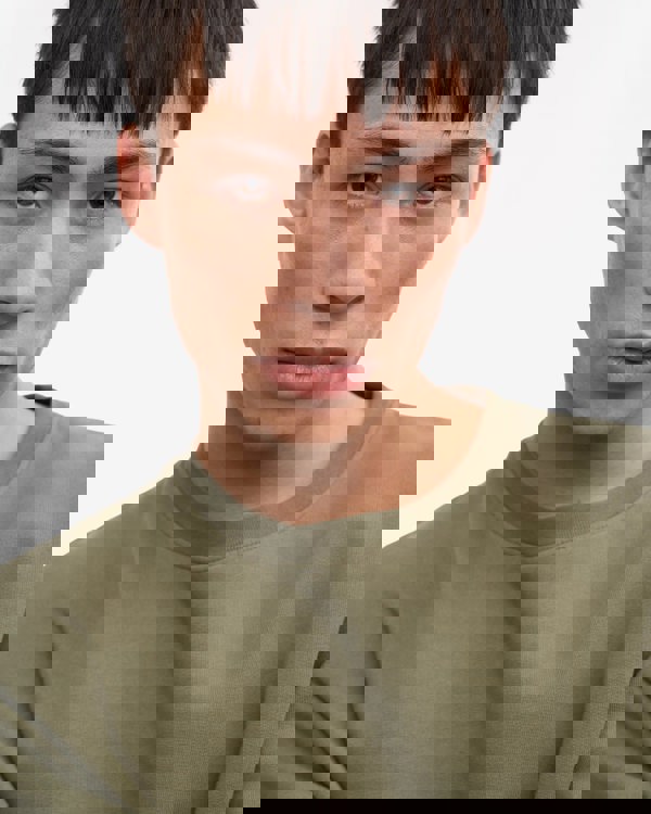 Colorful Standard Mens Classic Organic Crew Neck Sweatshirt - Dusty Olive