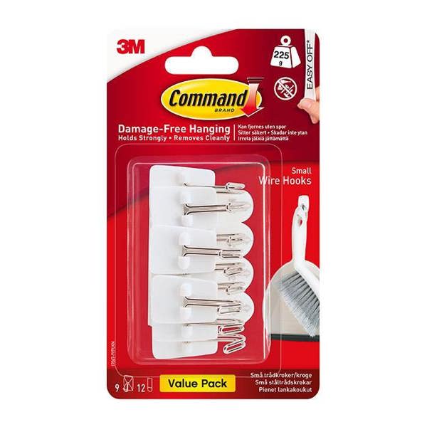 Command 17067-9ES Utensil Hooks Value Pack 225g 9pk - One Colour - 
