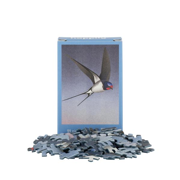 Happily Puzzles British Birds Full Set - 10 x 99 Piece Mini Jigsaw Puzzles