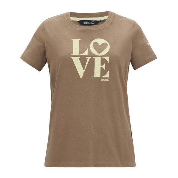 Regatta Womens/Ladies Filandra VX Love T-Shirt - Mocha - 