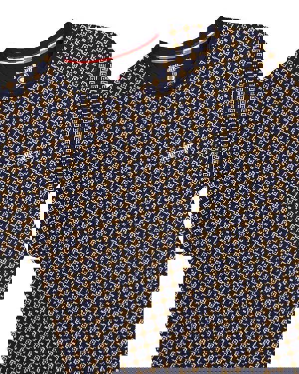 Lambretta Mens All Over Geometric Smart Classic Retro T-Shirt