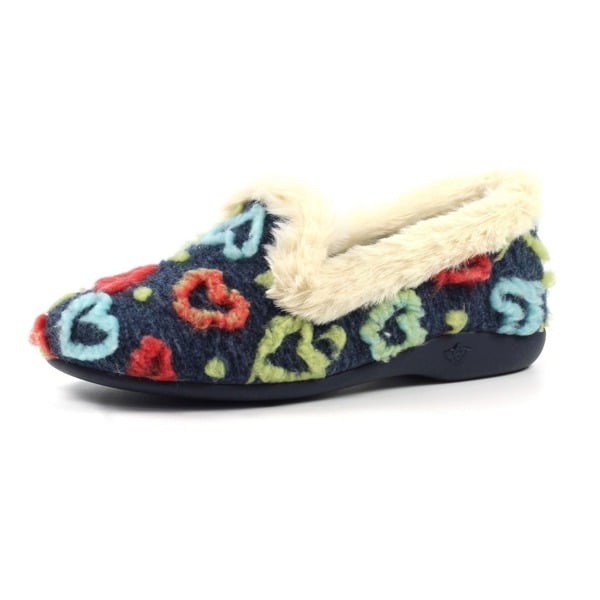 Lunar Womens Truffle Slippers - Navy