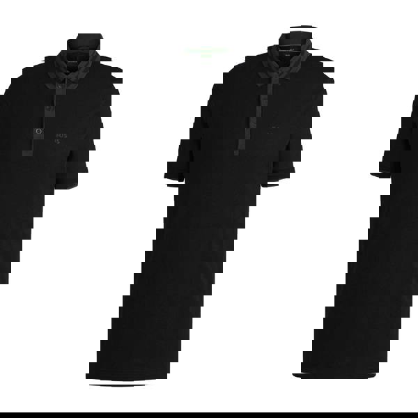 Boss Mens Paule Striped Neckline Polo Shirt - Black - 