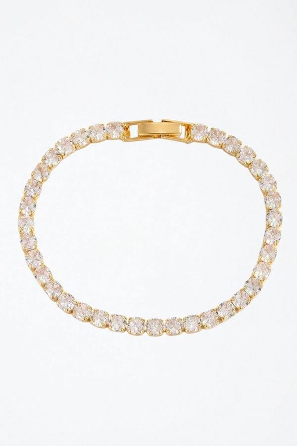 Serla Gold Plated Tennis Bracelet