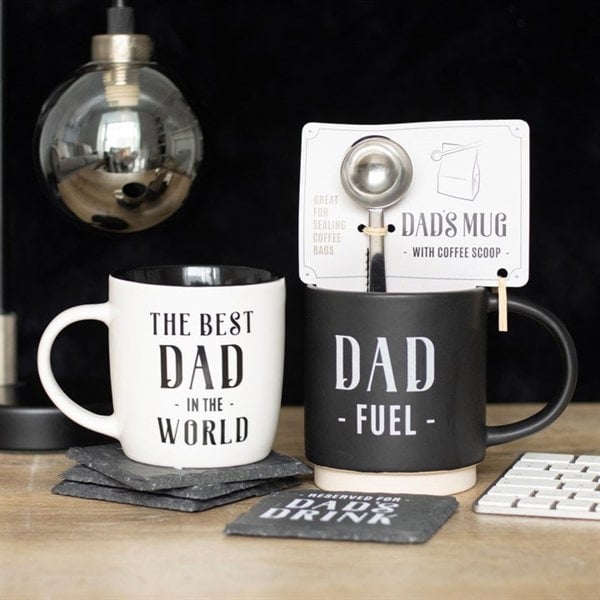 Serano Dad Fuel Mug and Coffee Scoop Clip