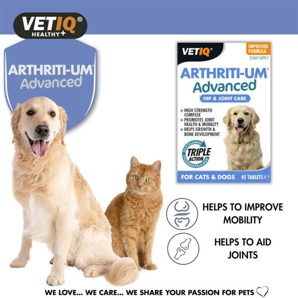 Mark & Chappell M&C Vetiq Arthriti-Um Advance 45 Tablets