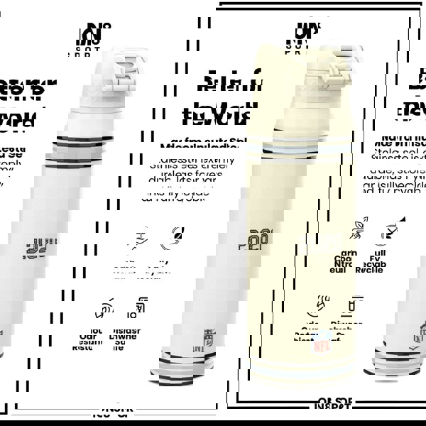 ION8 NFL x ION8 Insulated Steel Water Bottle, NFL Raiders, 750ml (24oz)