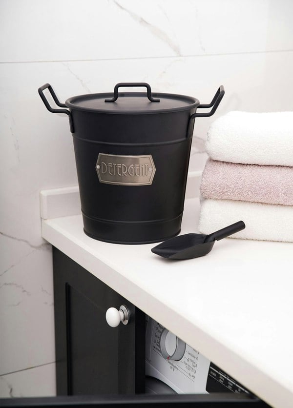 Rozi Black Detergent Storage Bin