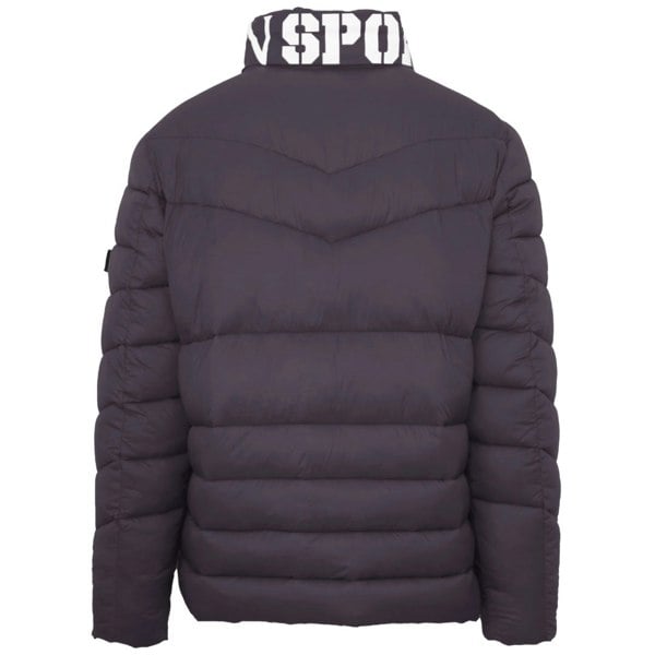 Plein Sport Padded Bold Logo Jacket - Grey