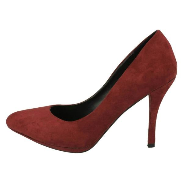Spot On Ladies Spot On High Heel Pointed Toe Court Shoe