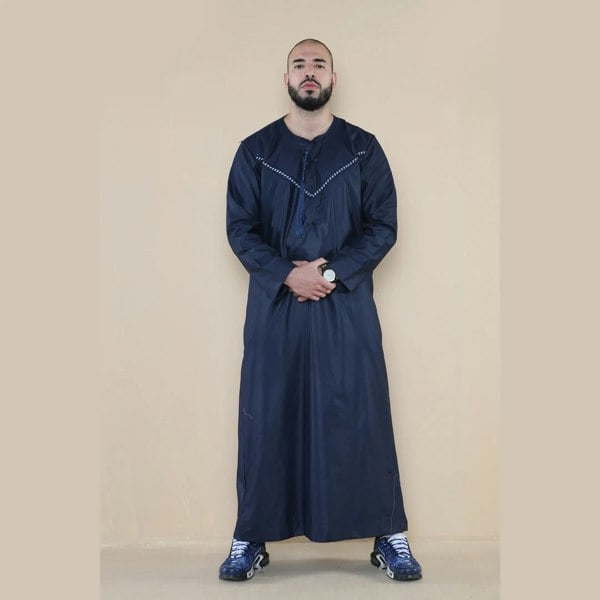 106_thobe_Navy_L - 56, 106_thobe_Navy_M - 54, 106_thobe_Navy_S - 52, 106_thobe_Navy_XL - 58, 106_thobe_Navy_XXL - 60