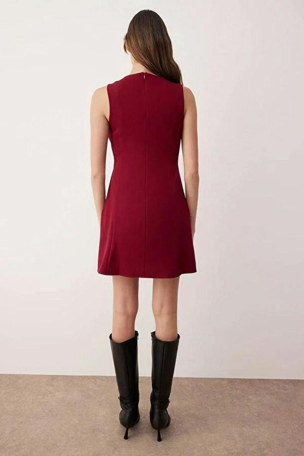 WOVCOR A-Line Mini Woven Dress