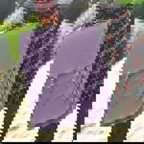 Zatchels Handmade Leather City Backpack - Magenta