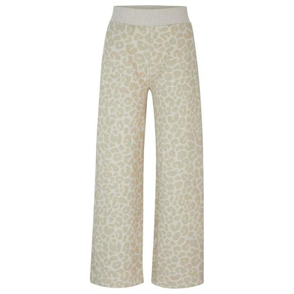 Boss Womens/Ladies Naomi Leopard Print Tracksuit Bottoms - Beige - 